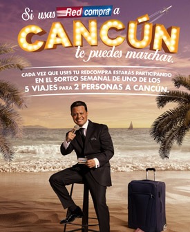 Si usas Redcompra a Cancún te puedes marchar.