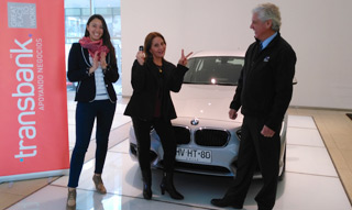 Ganadora de un BMW