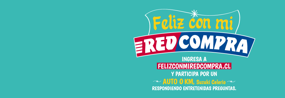 Nueva campaña Feliz con mi Redcompra ¡Participa por un Suzuki Celerio 0 km! 